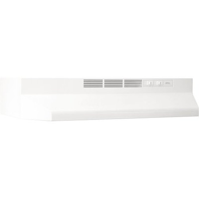Broan 412401  24 In. White Non-Ducted Range Hood