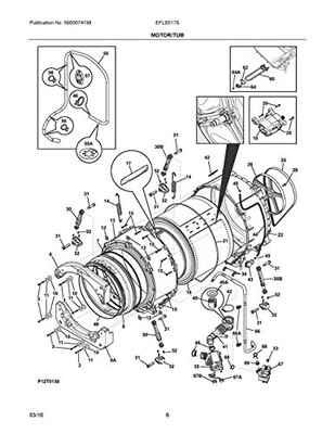 Electrolux 137412701 Frigidaire Shock absorber Electrolux 137412701 Frigidaire Shock absorber