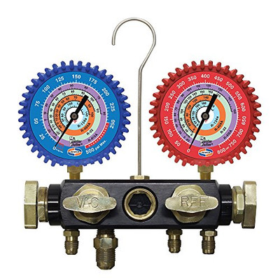 MANIFOLD 4WAY W/5FT R410A R22 R404A R134 UNIWELD Q4N85SMEZ MANIFOLD 4WAY W/5FT R410A R22 R404A R134 UNIWELD Q4N85SMEZ