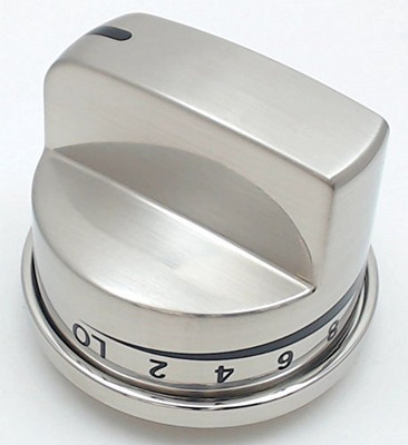 LG EBZ37189609 LG Electronics Gas Range Large Super Boil Burner Control Knob, Stainless Steel