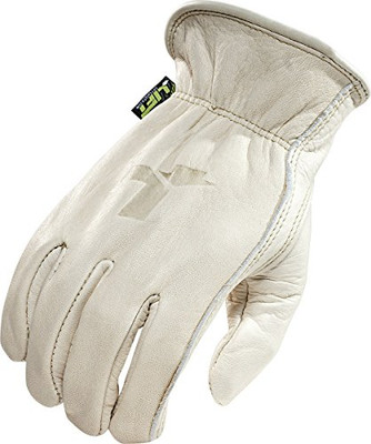 Lift Safety G8S-6S1L 8 Seconds Gloves (Off-White, X-Large).