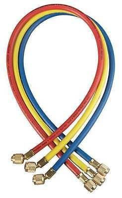 YELLOW JACKET 21048 Plus II Hose Standard 1/4" Flare Fittings, 48", Yellow YELLOW JACKET 21048 Plus II Hose Standard 1/4" Flare Fittings, 48", Yellow