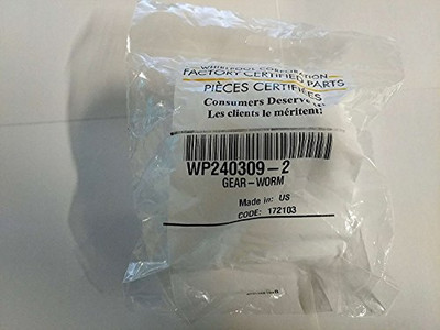 Whirlpool WP240309-2 Genuine OEM KitchenAid Mixer Worm Pinion Gear Assembly 240309-2 replaces 4162101