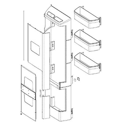 CASE ASSEMBLY,HOME BAR LG  ABQ74662102