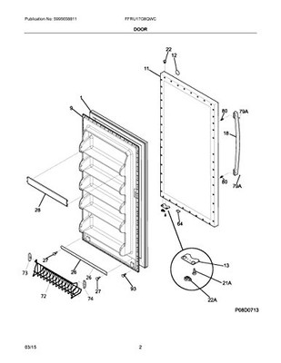 Electrolux 5304505529 GASKET