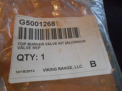 Viking G50012681 Top Burner Valve Kit Natural Gas Part Number: