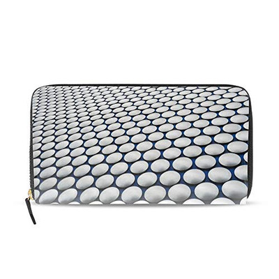 Bosch 12009225 Circle Abstract PU Leather Women Clutch Bag Long Wallet Purse