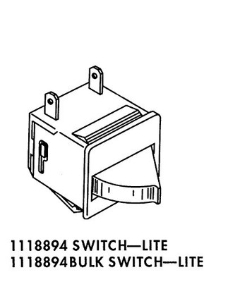 Whirlpool 1118894 PART # GENUINE FACTORY OEM ORIGINAL REFRIGERATOR DOOR LIGHT SWITCH FOR , KENMORE, ROPER, MAYTAG