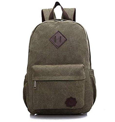 Fisher Paykel 547205 BBLLZE School Bag Backpack for Teens Men Women Canvas Laptop Backpack Travel Shoulder Bag Pack,Green,42X30X12CM