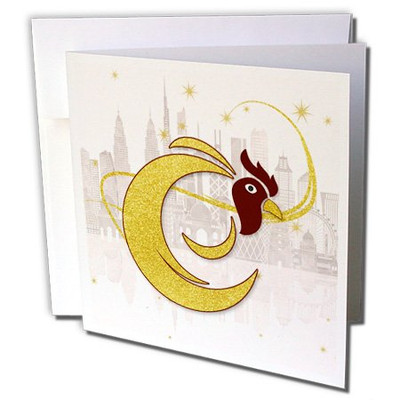Fisher Paykel 251770 3D Rose Greeting Cards with Envelopes - Set of 12 Greeting Card (gc__2)