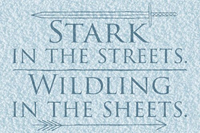 Fisher Paykel 561869 Stark in The Streets Wildling in The Sheets Funny Laminated Dry Erase Sign Poster 24x36