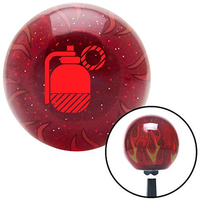 Fisher Paykel 240311 American Shifter Red Flame Metal Flake Shift Knob with M16 x 1.5 Insert (Red Grenade with Pin)
