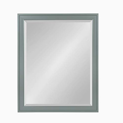 Fisher Paykel 212958 DesignOvation Bosc Framed Wall Mirror, 25.5x31.5, Gray