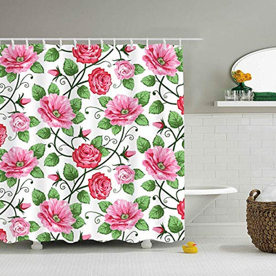 Bosch 11023761 hodmadod Shower Curtain Rose Flowers Bathroom Curtains 72 x 72