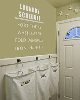 Bosch 10005089 BB Marketing Laundry Schedule Wall Decal Vinyl Decal, Wall, Car, Laptop - Hot Pink - 30 inch