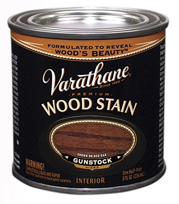 Fisher Paykel 211805 Varathane Premium Wood Stain, Half Pint, Gunstock