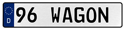 Fisher Paykel 578474 Vintage Parts Wall Art (96 Wagon White Stamped Aluminium Deutschland License Plate Man cave) Fisher Paykel 578474 Vintage Parts Wall Art (96 Wagon White Stamped Aluminium Deutschland License Plate Man cave)