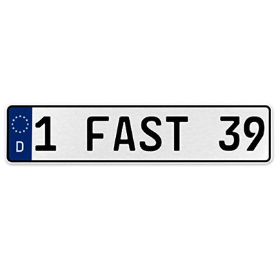 Fisher Paykel 574455 Vintage Parts 1 Fast 39 White Stamped Aluminum Deutschland License Plate Mancave Wall Art Fisher Paykel 574455 Vintage Parts 1 Fast 39 White Stamped Aluminum Deutschland License Plate Mancave Wall Art