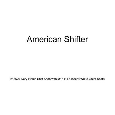 Fisher Paykel 213620 American Shifter Ivory Flame Shift Knob with M16 x 1.5 Insert (White Great Scott)