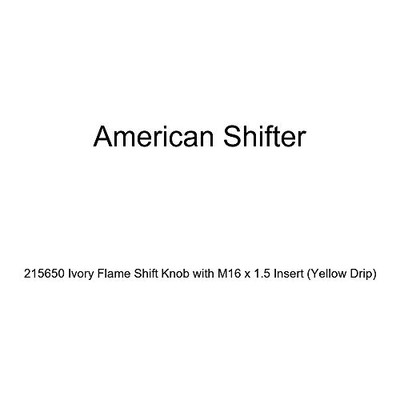 Fisher Paykel 215650 American Shifter Ivory Flame Shift Knob with M16 x 1.5 Insert (Yellow Drip) Fisher Paykel 215650 American Shifter Ivory Flame Shift Knob with M16 x 1.5 Insert (Yellow Drip)