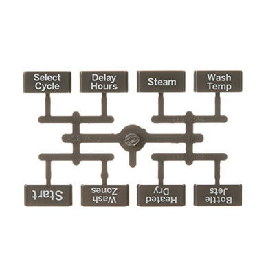 BUTTON AND GRAPHIC ASM GE Appliances  WD09X21694