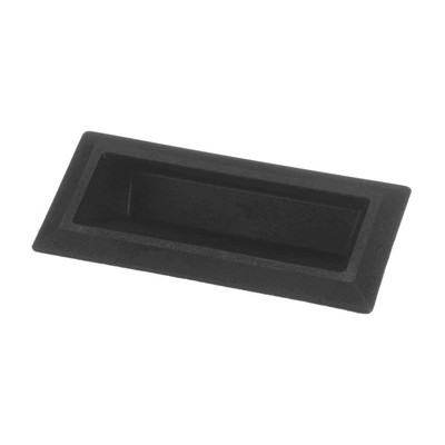 HANDLE, PULL RECESSED, BLACK,