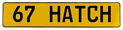 Fisher Paykel 573581 Vintage Parts 67 Hatch Yellow Stamped Aluminum Street Sign Mancave Wall Art