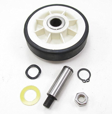 Whirlpool 12001541 400518 - (2PACK) 2 NEW CLOTHES DRYER COMPLETE DRUM SUPPORT ROLLER KIT ASSEMBLY WITH WASHERS AND SHAFT FOR MAYTAG AND MORE
