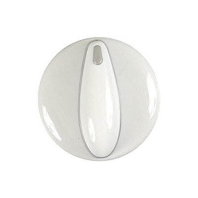 Whirlpool 74008947 CORPORATION WP KNOB (WHT & CHR) 85