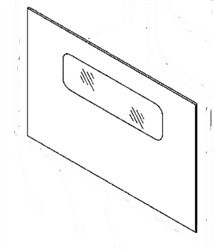 Whirlpool 9762477 Part Number : Glass. Outer Door (Black)
