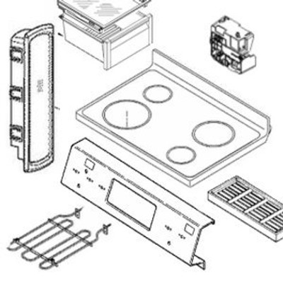 BSH HOME APPLIANCES 00423444 Bosch 423444 Burner Housing for Stove