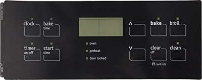 Electrolux 316419141 Range Oven Control Overlay