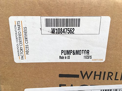 Whirlpool W10847562 CORPORATION
