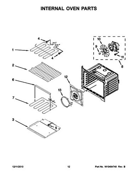 Whirlpool W10546517  Range Bake Element
