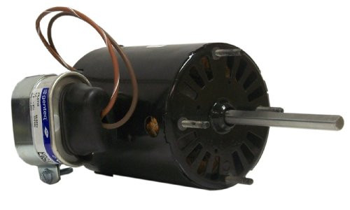 FASCO D404  3.3" Frame Open Ventilated Permanent Split Capacitor General Purpose Motor with Ball Bearing, 1/10HP, 3000rpm, 208-230V, 60Hz, 0.8 amps