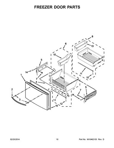 Whirlpool W10852685  Refrigerator Freezer Drawer Gear Clip Genuine Original Equipment Manufacturer (OEM) Part