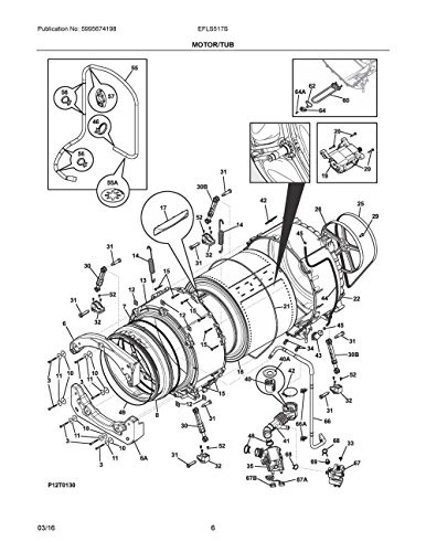 Electrolux 137412701 Frigidaire Shock absorber