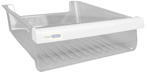 LG 3391JA2055A LG Electronics Refrigerator Meat Drawer/Tray, Clear with White Trim
