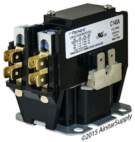 Packard C140A Armstrong • 40 Amp 1 Pole 24v Coil Replacement Contactor.