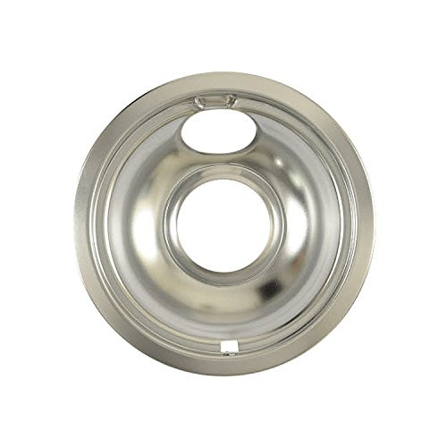 Whirlpool W10196406RW PS2366565 - NEW FACTORY ORIGINAL CHROME OVEN COMPLETE DRIP 4 PAN BOWL SET ( INCLUDES 2 - 6" AND 2 - 8" )