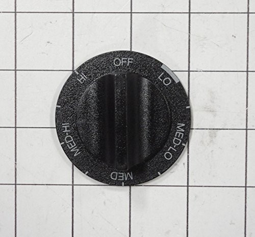 Whirlpool WP3149983 SURFACE BURNER CONTROL KNOB (B LACK)