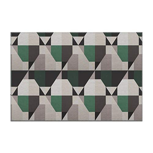 Bosch 11024904 aportt Placemats for Dining Table Geometric Color Block Art Durable Kitchen Table Mats Washable Heat Resistant Stain-Resistant Non Slip Placemat