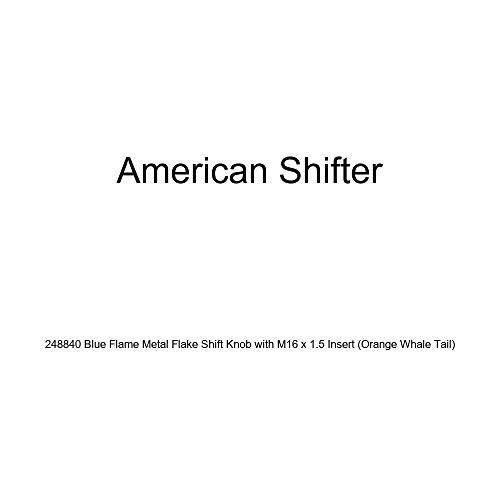 Fisher Paykel 248840 American Shifter Blue Flame Metal Flake Shift Knob with M16 x 1.5 Insert (Orange Whale Tail)