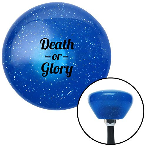 Fisher Paykel 290053 American Shifter Shift Knob (Black Death Or Glory Blue Retro Metal Flake with M16 x 1.5 Insert)
