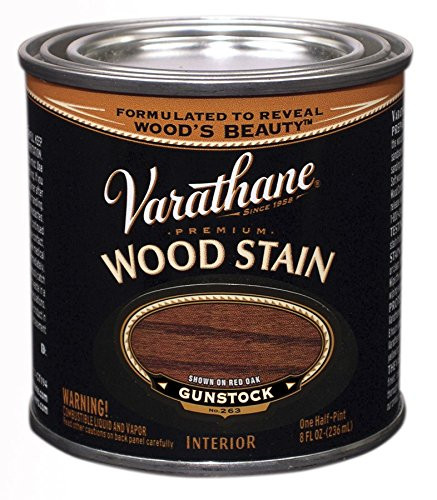 Fisher Paykel 211805 Varathane Premium Wood Stain, Half Pint, Gunstock