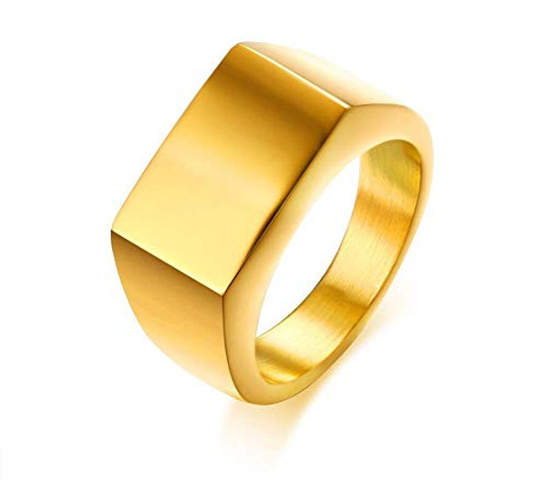 Bosch 11031297 JAJAFOOK Stainless Steel Classic Plain Simple Blank Polished Rectangle Signet Ring Band for Men,Gold 9 Bosch 11031297 JAJAFOOK Stainless Steel Classic Plain Simple Blank Polished Rectangle Signet Ring Band for Men,Gold 9