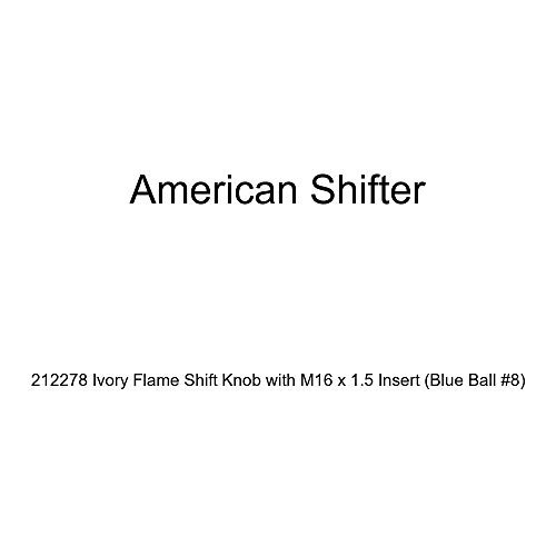 Fisher Paykel 212278 American Shifter Ivory Flame Shift Knob with M16 x 1.5 Insert (Blue Ball #8)