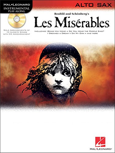 Fisher Paykel 842294 Hal Leonard Les Miserables for Alto Sax - Instrumental Play-Along Book/CD