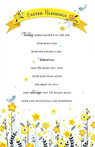 Fisher Paykel 536372 Easter Blessings Pretty Religious Greeting Card Greetings Cards