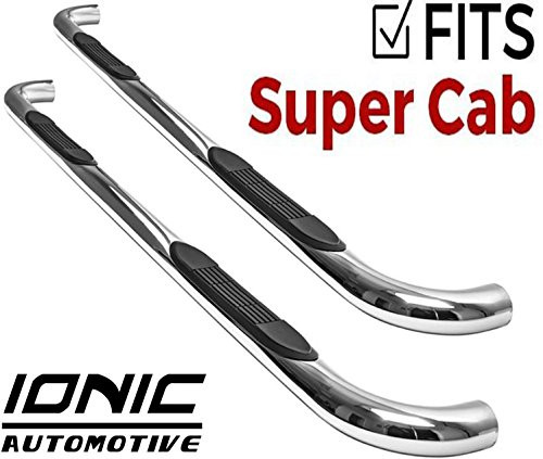 Fisher Paykel 212427 Ionic 3" Stainless (fits) 1997-2004 Ford F150 SuperCab Only Nerf Bars Side Steps ()